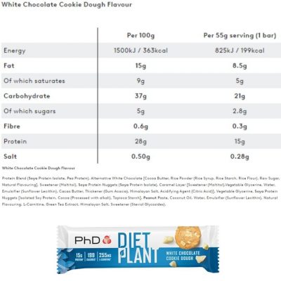 ⁦PhD Diet Plant Bars 12 x 55g⁩ – תמונה ⁦4⁩