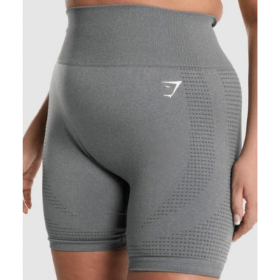 Gym Shark Vital Seamless 2.0 Shorts Smokey Grey Marl – תמונה 4