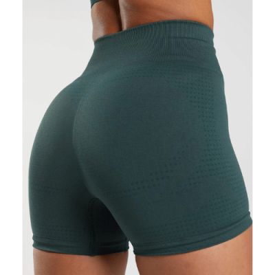 Gym Shark Vital Seamless 2.0 Shorts Woodland Green Marl – תמונה 4