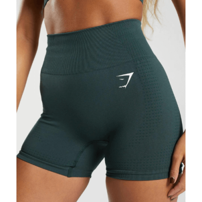 Gym Shark Vital Seamless 2.0 Shorts Woodland Green Marl – תמונה 3