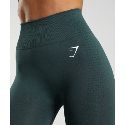 ⁦Gym Shark Vital Seamless 2.0 Leggings Woodland Green Marl⁩ – תמונה ⁦5⁩