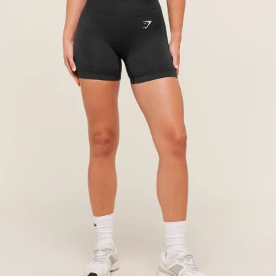 GymShark Vital Seamless Shorts Black Marl