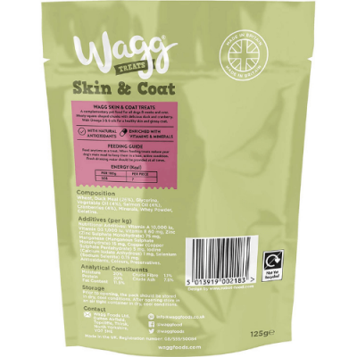 Wagg Duck and Cranberry Skin and Coat Dog Treats 125g – תמונה 2
