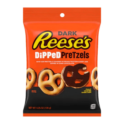 ⁦Reese's Dark Chocolate Dipped Pretzels 120g⁩ – תמונה ⁦1⁩