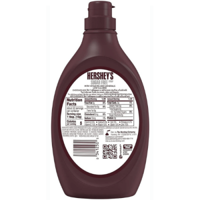 ⁦Hersheys Sugar Free Chocolate Syrup 496g⁩ – תמונה ⁦2⁩