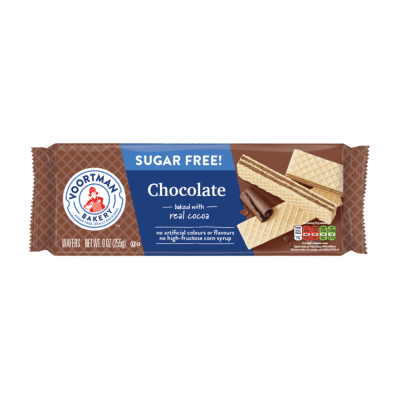 Voortman Bakery Bakery Sugar Free Chocolate Wafers 255g – תמונה 1