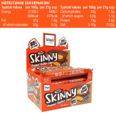 The SKINNY Food Co. Low Sugar Peanut Butter Cups 10x42g – תמונה 2