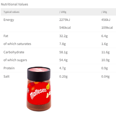 Maltesers Chocolate Spread with Malty Crunchy Pieces 350g – תמונה 2