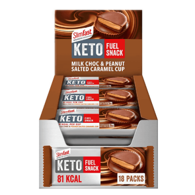 Slimfast Keto Peanut Buttercups 18x28g – תמונה 1