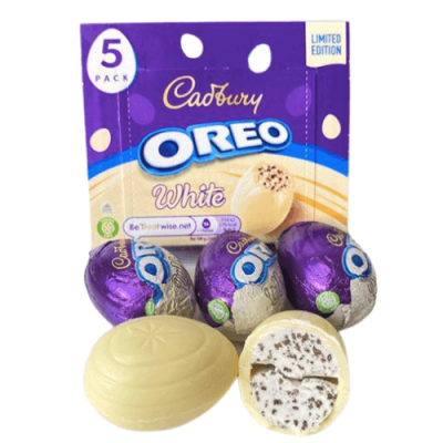 ⁦Cadbury Oreo White Chocolate Eggs 155g⁩ – תמונה ⁦1⁩