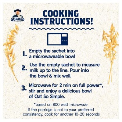Quaker Oat So Simple Protein Golden Syrup Porridge 8X43G – תמונה 2