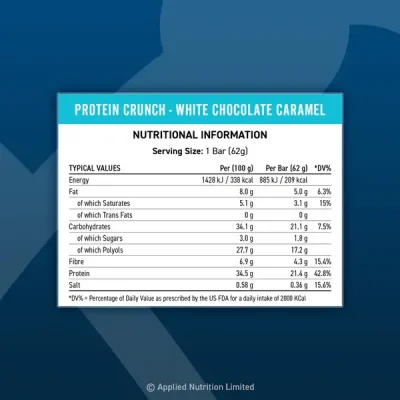 Applied Nutrition Protein Crunch Bar 12x62g – תמונה 4