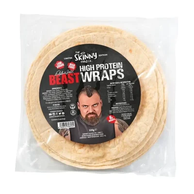 The Skinny Food Co Skinny Eddie Hall Beast High Protein Wraps 8x40g – תמונה 1
