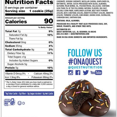 Quest Nutrition Frosted Cookies 8x25g – תמונה 3