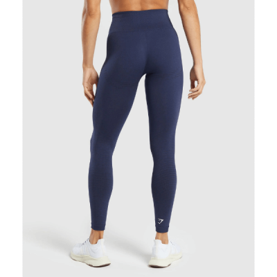 Gym Shark Vital Seamless 2.0 Leggings Heavy Blue Marl – תמונה 3