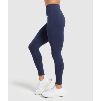 Gym Shark Vital Seamless 2.0 Leggings Heavy Blue Marl – תמונה 6