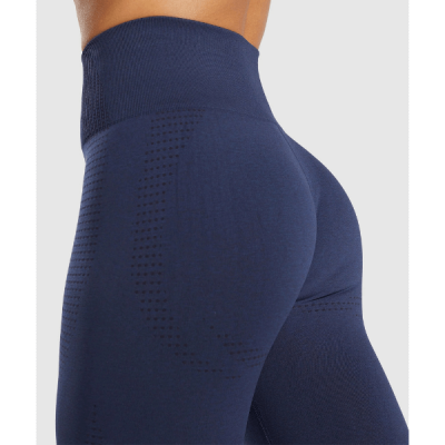 Gym Shark Vital Seamless 2.0 Leggings Heavy Blue Marl – תמונה 5