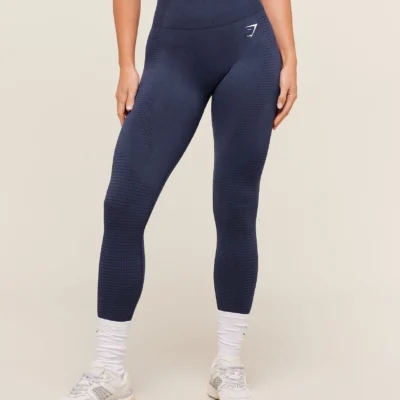 Gym Shark Vital Seamless 2.0 Leggings Heavy Blue Marl