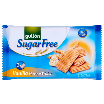 Gullón Sugar Free Vanilla Flavour Wafer 210g – תמונה 1