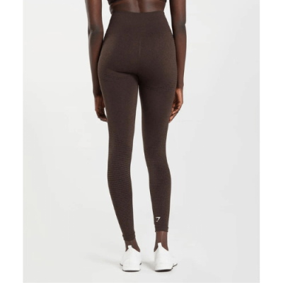 Gym Shark Vital Seamless 2.0 Leggings Cherry Brown Marl – תמונה 3