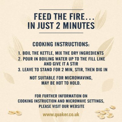 Quaker Oat So Simple Protein Golden Syrup Porridge Pot 63g – תמונה 3