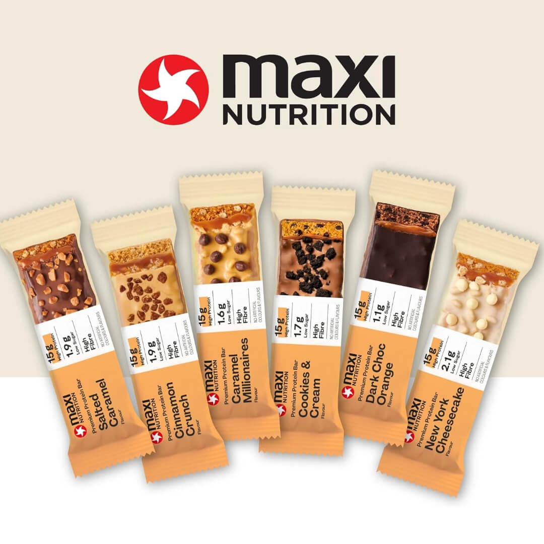 Two Maxi Nutrition Premium Protein Bars 24x45g -01