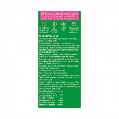 ⁦Vitabiotics Pregnacare Plus Omega-3 56 Tablets⁩ – תמונה ⁦3⁩