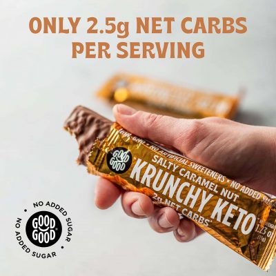 ⁦GOOD GOOD Krunchy Keto Protein Bars 15x35g⁩ – תמונה ⁦3⁩