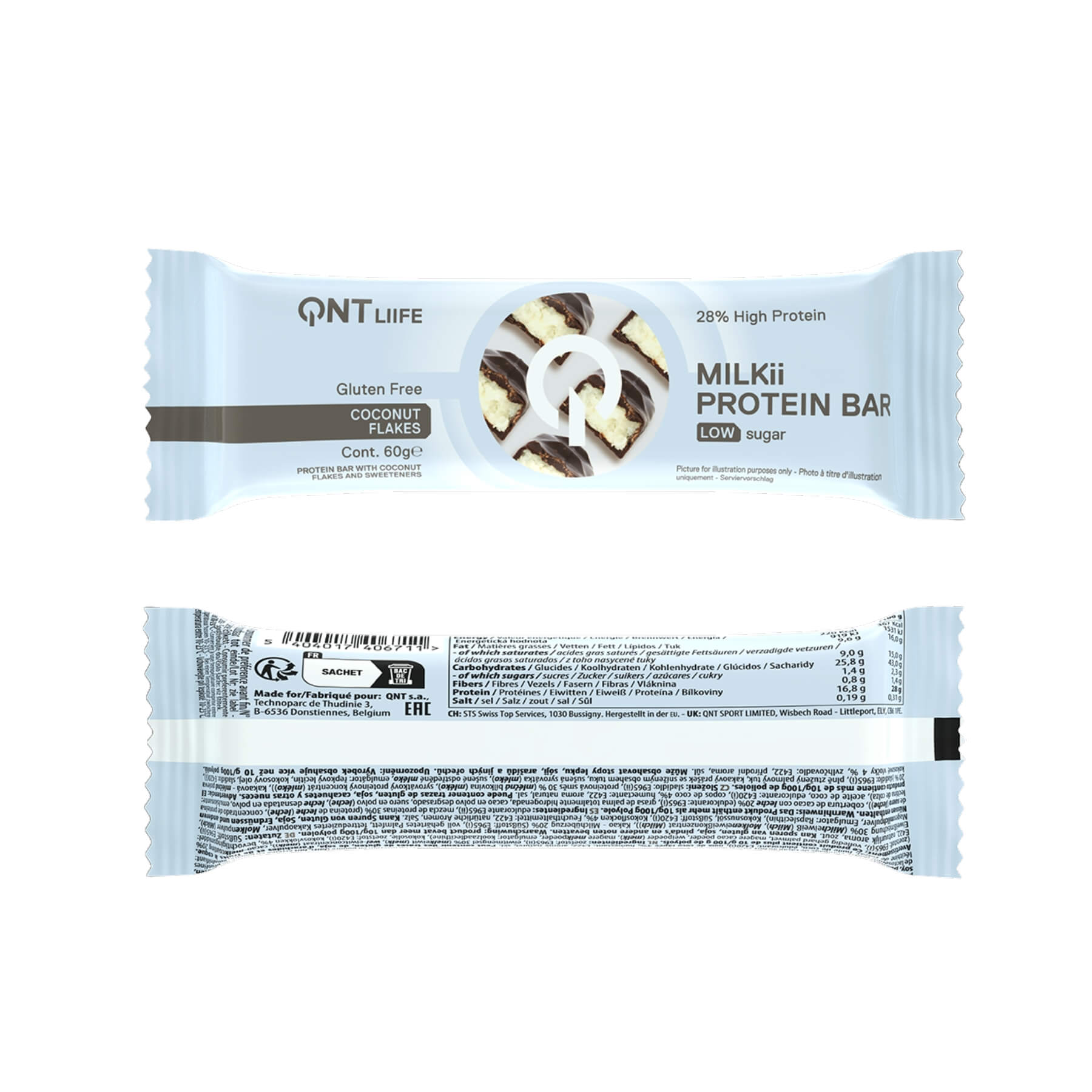 QNT Milkii Protein Bar 12 x 60g-3