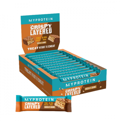 MyProtein Crispy Layered Protein Bars 12x58g – תמונה 3