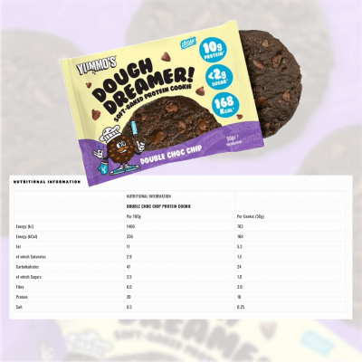 ⁦Yummo's Dough Dreamer Protein Cookie 12 x 50g⁩ – תמונה ⁦4⁩