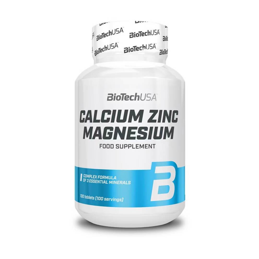 BioTechUSA Calcium Zinc Magnesium 100 tablets-01