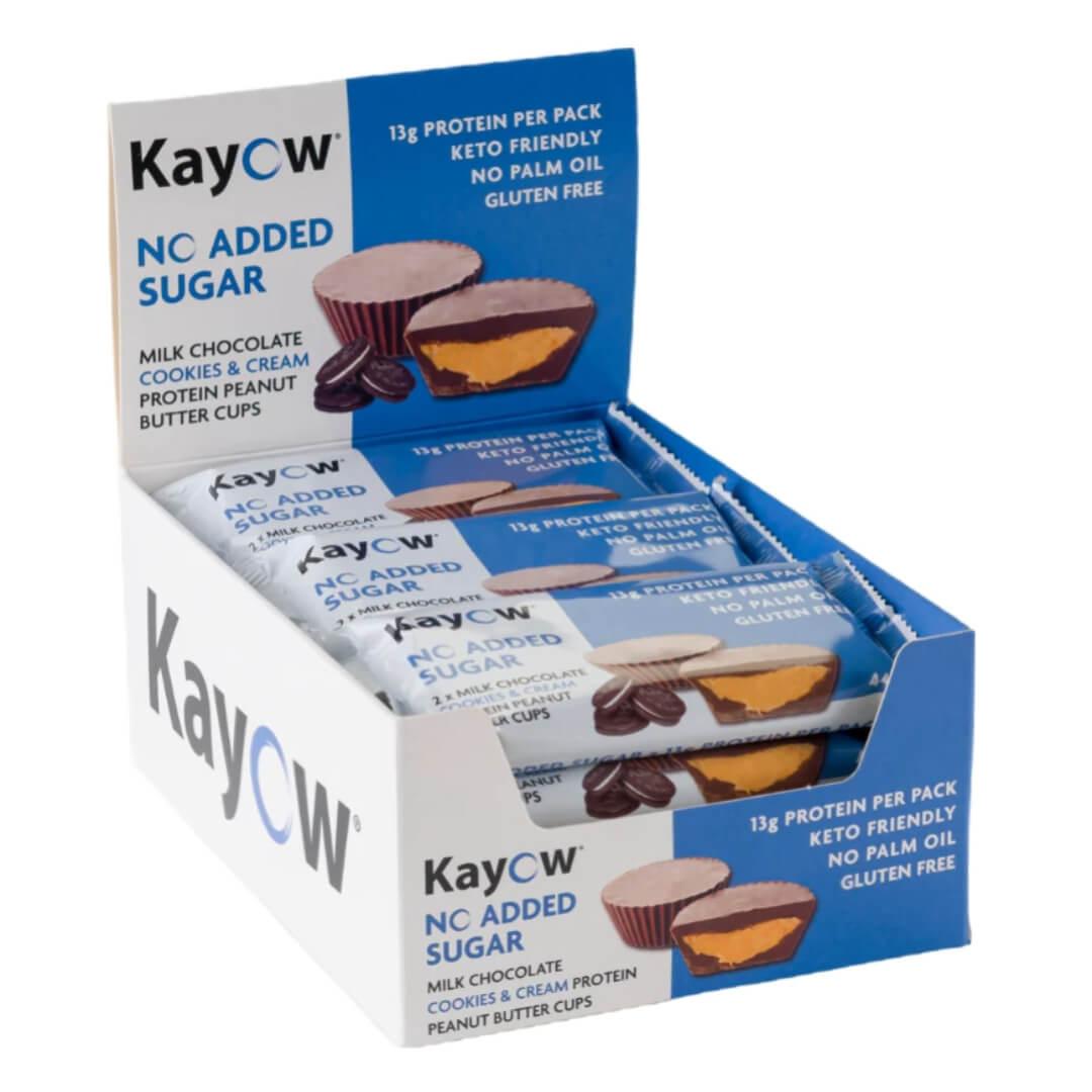 Two Kayow High Protein Milk Chocolate Peanut Butter Cups 24X44G-05