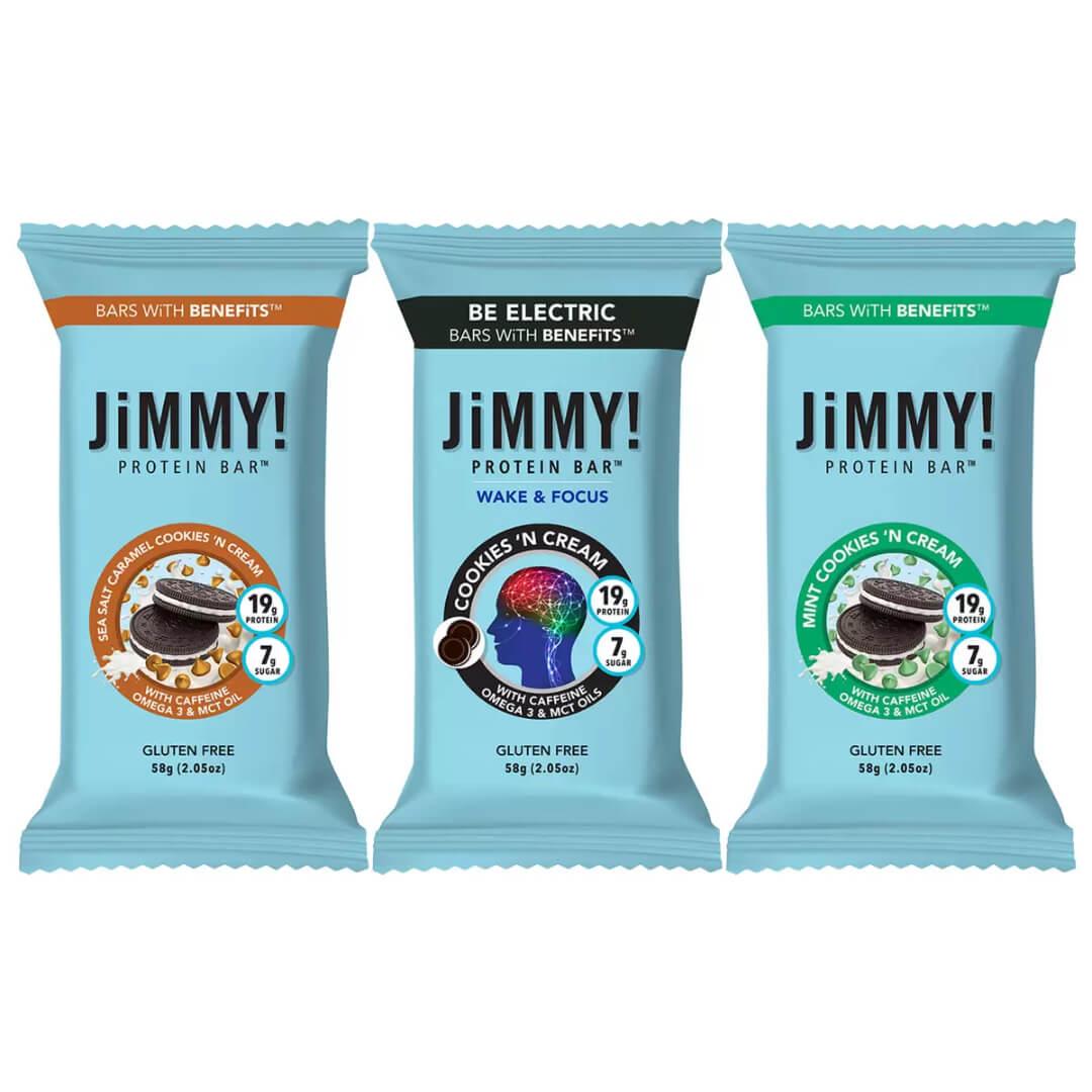 JiMMY! Protein Bars Cookies ‘N Cream Variety Box 15 x 58g-02