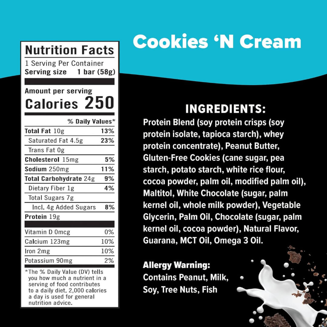 JiMMY! Protein Bars Cookies ‘N Cream Variety Box 15 x 58g-04