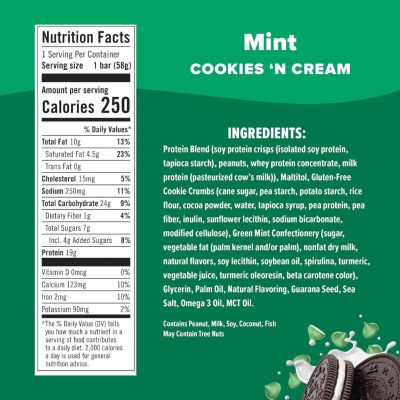 JiMMY! Protein Bars Cookies 'N Cream Variety Box 15 x 58g – תמונה 5