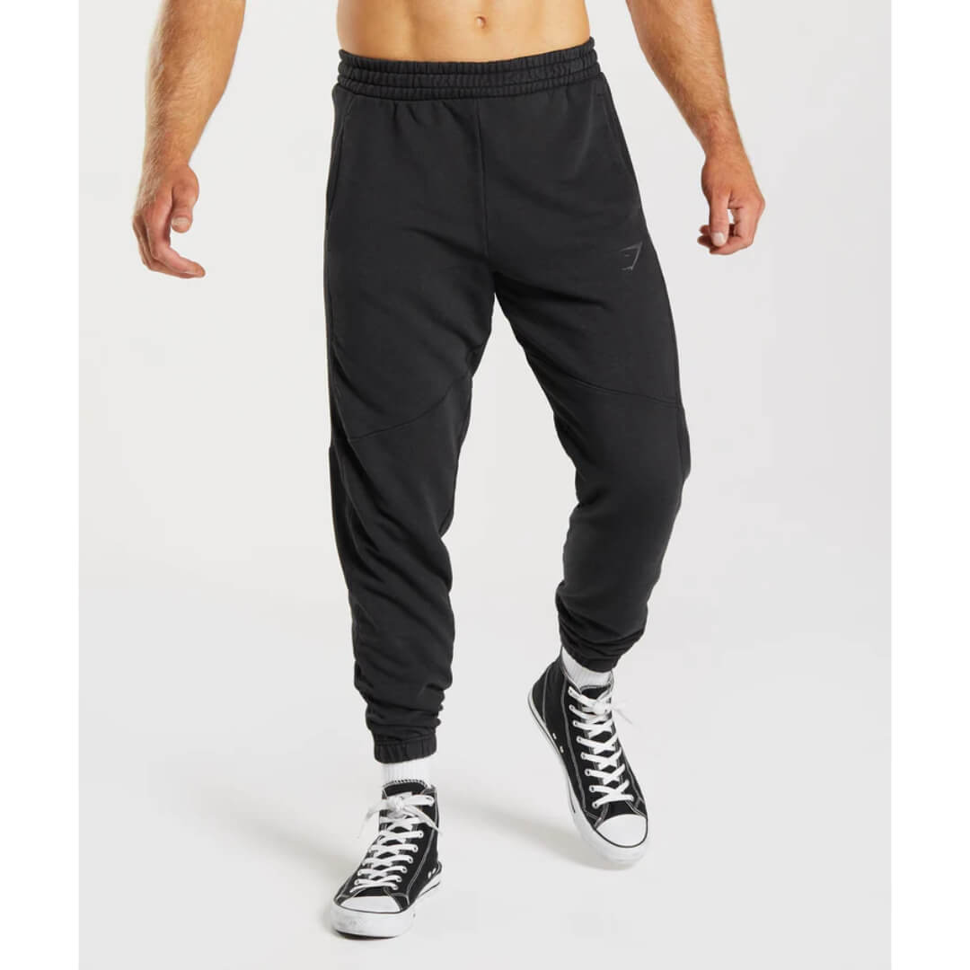Power Washed Joggers Black Size M -02