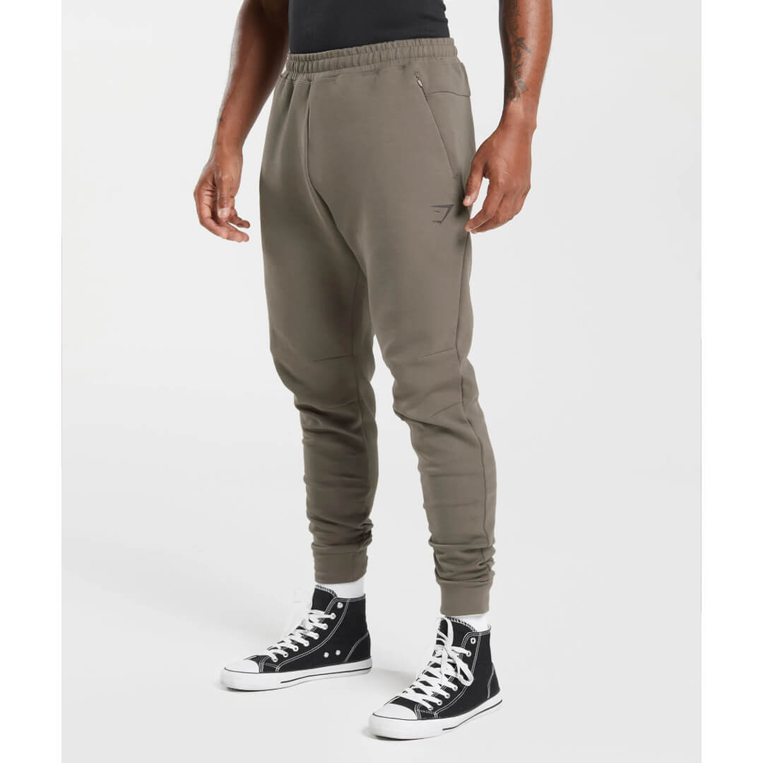 Rest Day Knit Joggers Camo Brown-01