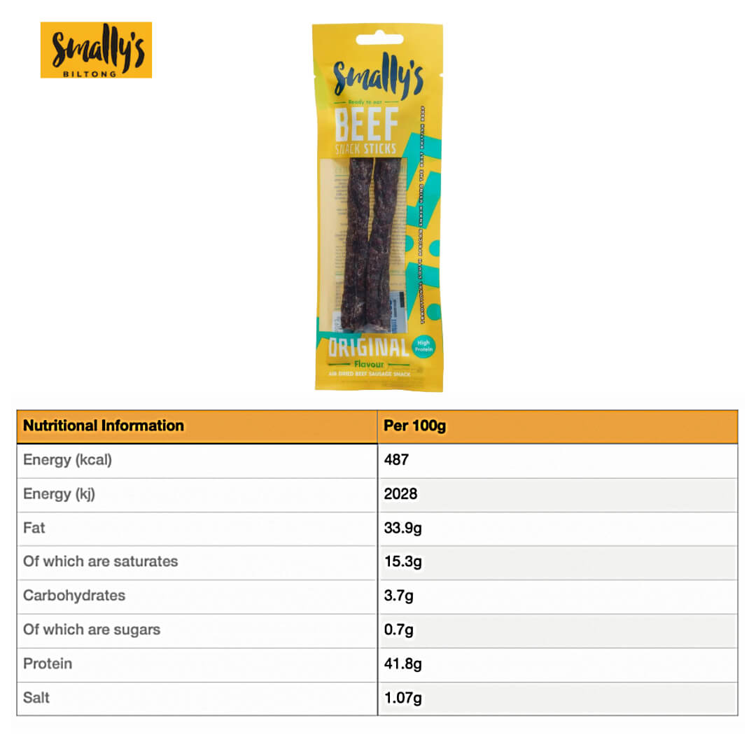 Smally’s Beef Snack Stick Original 40g-03