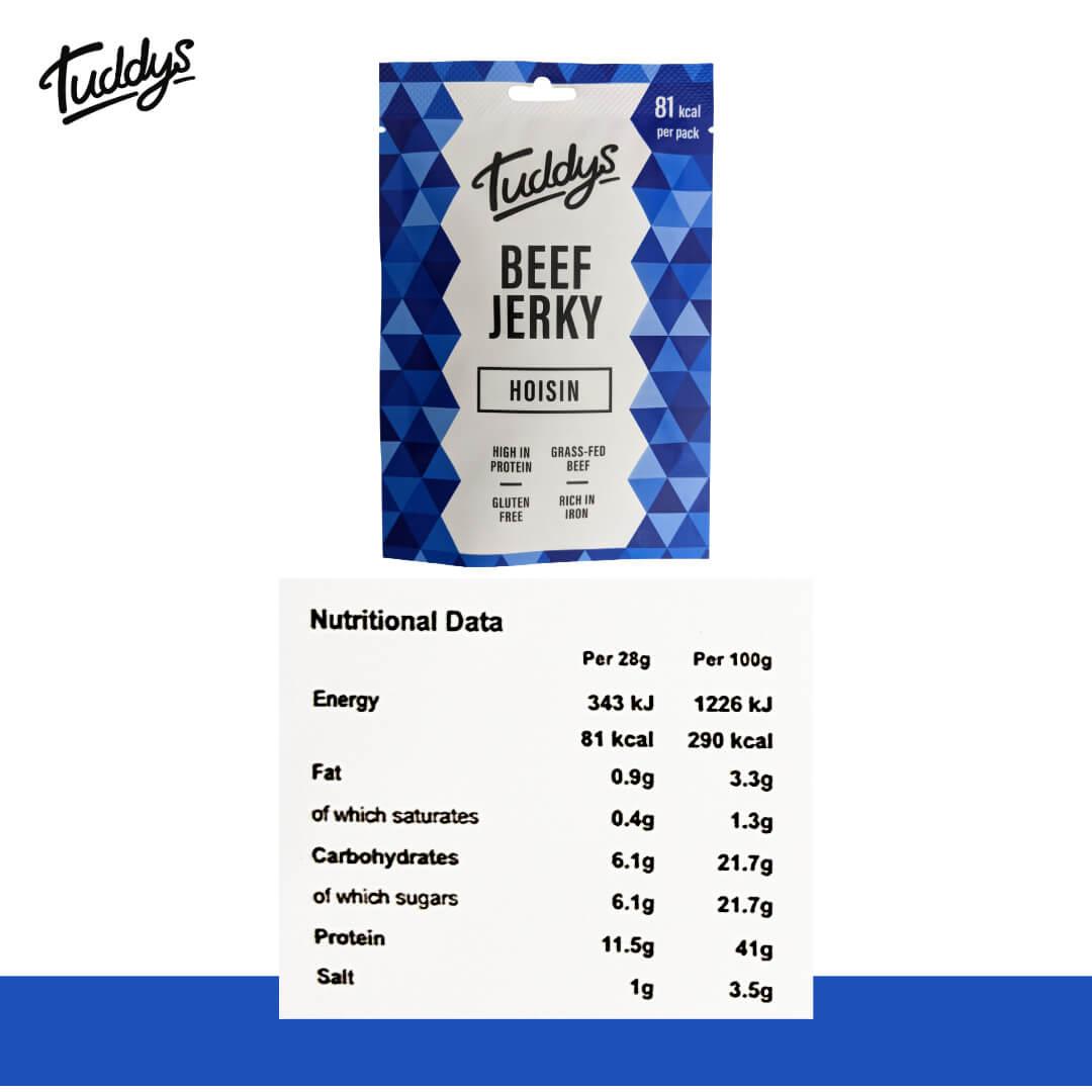 Tuddys Snacks Beef Jerky Hoisin 28g-03