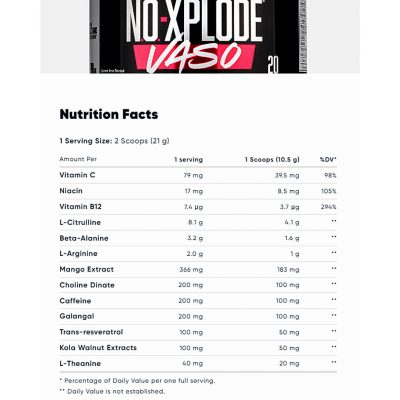 BSN NO Xplode VASO 420g – תמונה 4