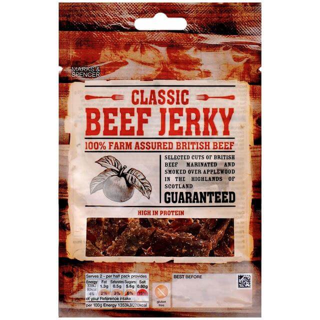 M&S British Classic Beef Jerky 50g