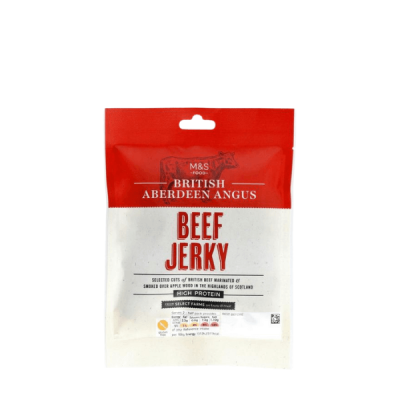 M&S British Peppered Beef Jerky 50g – תמונה 1
