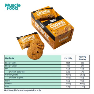 Musclefood High Protein Cookie 12x60g – תמונה 4