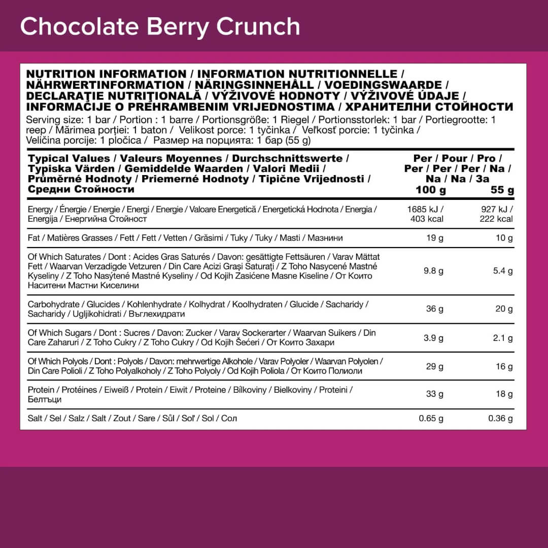 Optimum Nutrition Chocolate Berry Crunch Bar 12x55g4