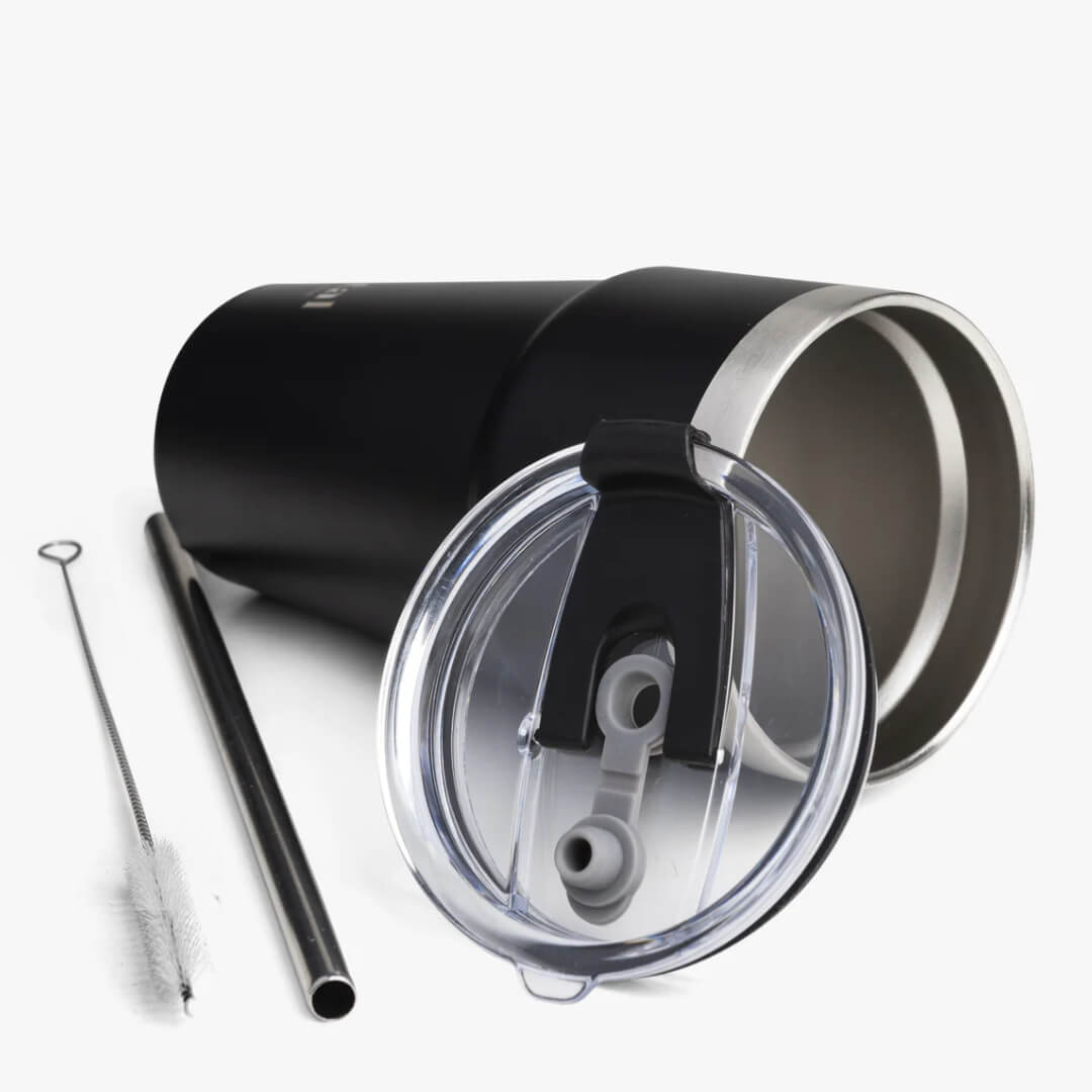 SmartShake Bohtal Double Insulated Travel Mug with Straw- black 600ml-04
