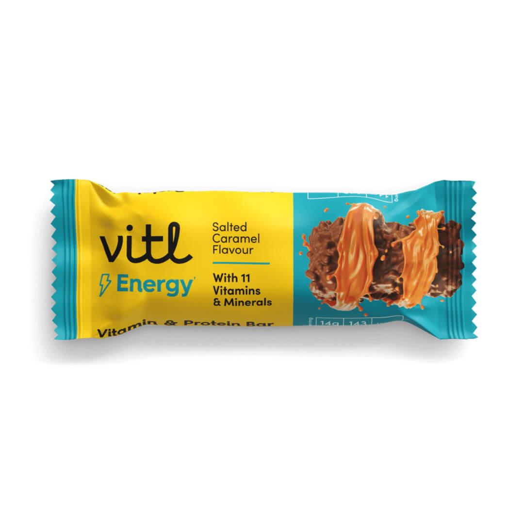 Vitl Salted Caramel flavour Vitamin & Protein Bar 15x40g3