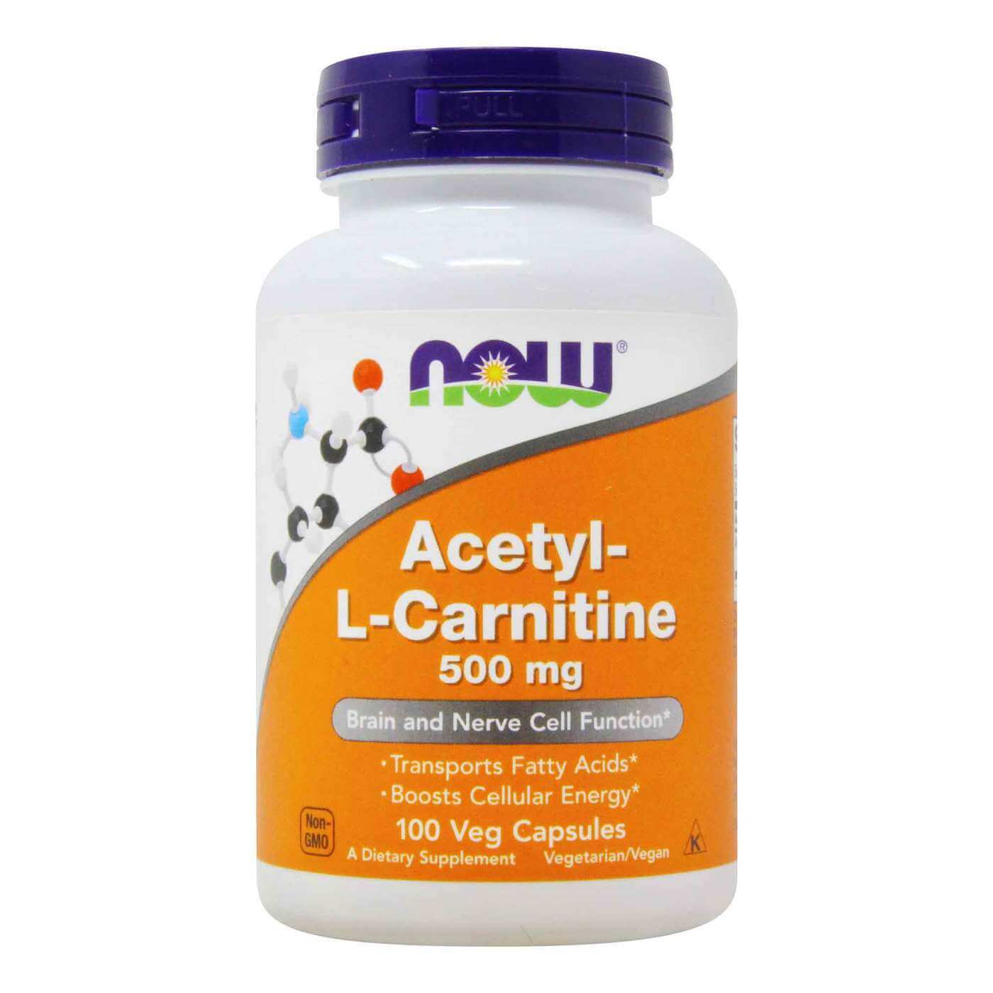 NOW Foods Acetyl-L-Carnitine 500mg 100cap (1)
