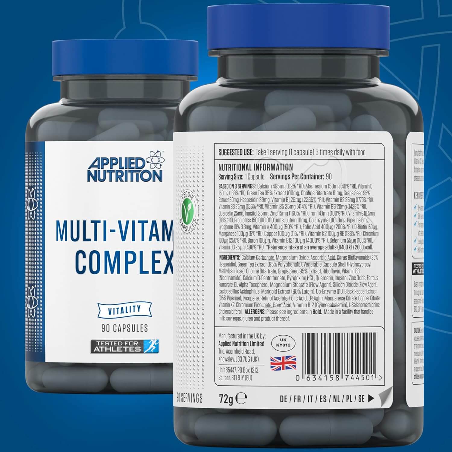 Applied Nutrition Multi-Vitamin Complex 90 tablets BACK (1)