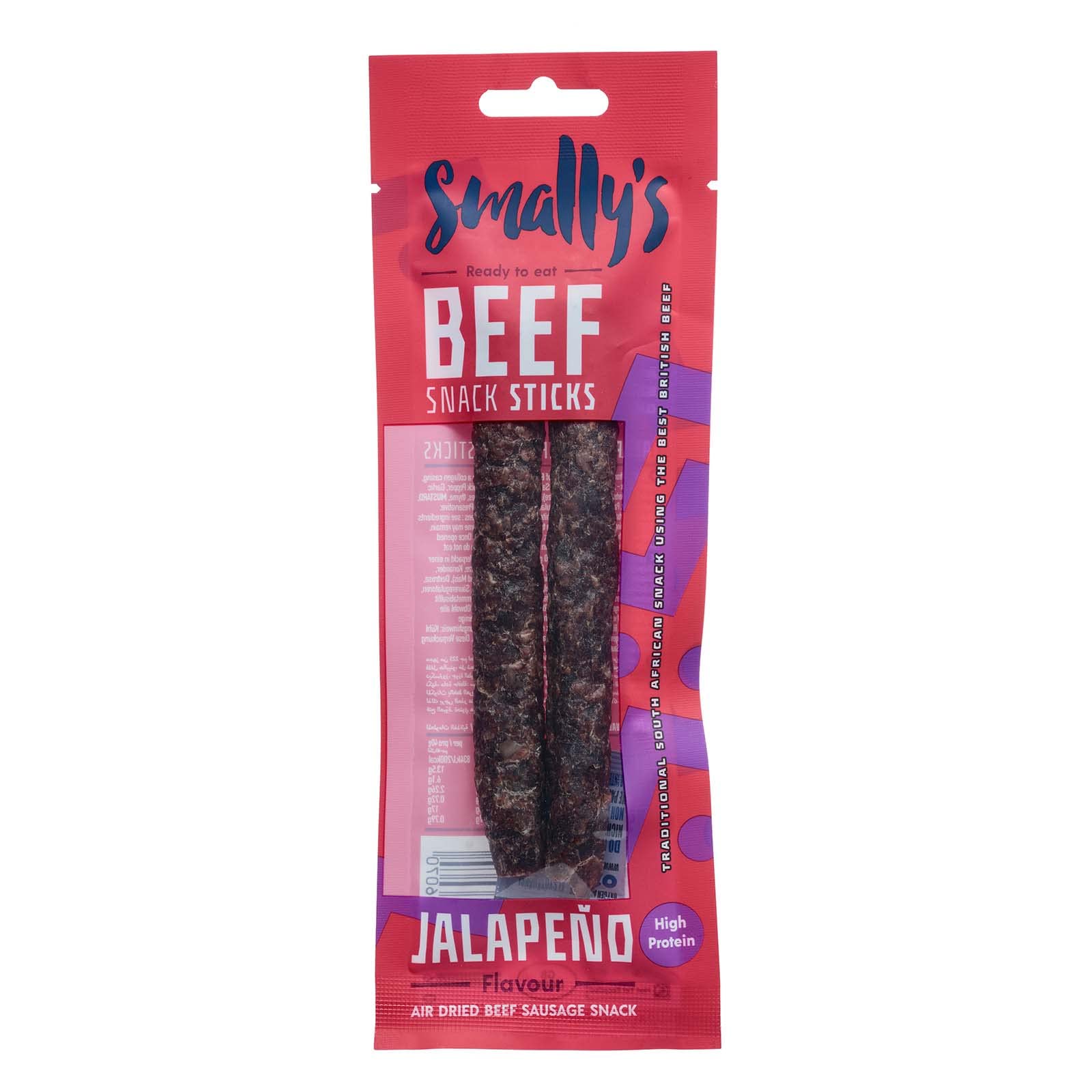 Smally’s Beef Snack Stick Jalapeno 40g (1)